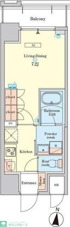 RJRプレシア菊川駅前の物件間取画像